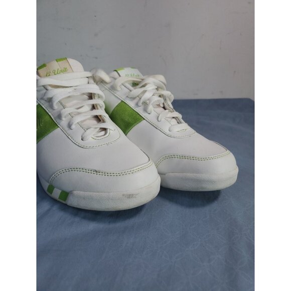 Reebok G Unit White & Green Leather Sneaker  Shoes Women's Size 9 Vintage - Picture 14 of 16
